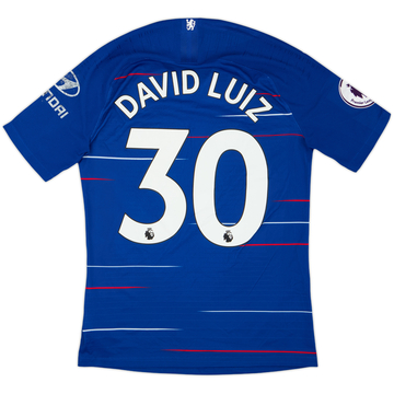 2018-19 Chelsea Authentic Home Shirt David Luiz #30 - 5/10 - (S)