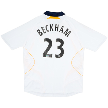 2007-08 LA Galaxy Home Shirt Beckham #23 - 7/10 - (XL)