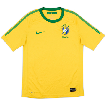 2010-11 Brazil Home Shirt - 6/10 - (L.Boys)