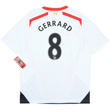 2013-14 Liverpool Away Shirt Gerrard #8 (XXL)
