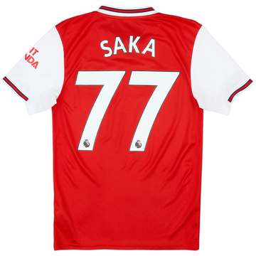 2019-20 Arsenal Home Shirt Saka #77 - 9/10 - (XS)