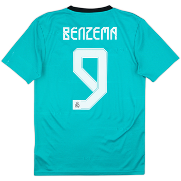 2021-22 Real Madrid Third Shirt Benzema #9 - 6/10 - (S)