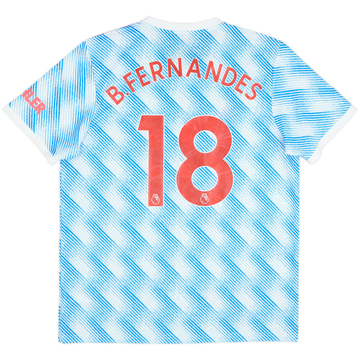 2021-22 Manchester United Away Shirt B. Fernandes #18 - 8/10 - (XL)