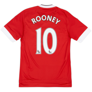 2015-16 Manchester United Home Shirt Rooney #10 - 9/10 - (XS)
