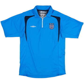 2005-06 England Umbro 1/4 Zip Polo Shirt - 7/10 - (M)