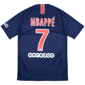 2018-19 Paris Saint-Germain Home Shirt Mbappe #7 - 9/10 - (S)