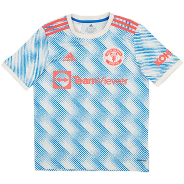 2021-22 Manchester United Away Shirt - 7/10 - (L.Boys)