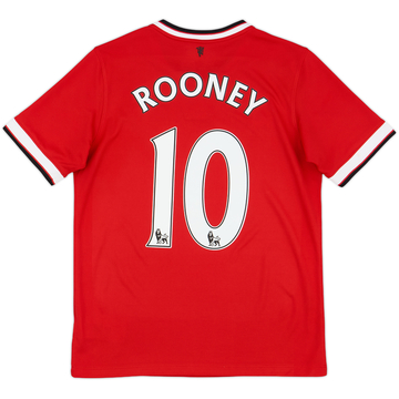 2014-15 Manchester United Home Shirt Rooney #10 - 7/10 - (XL.Boys)