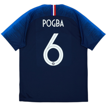 2018 France Home Shirt Pogba #6 - 10/10 - (L)