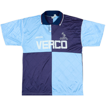 1990-92 Wycombe Wanderers 'F.A. Trophy Wembley 1991' Home Shirt - 8/10 - (L)