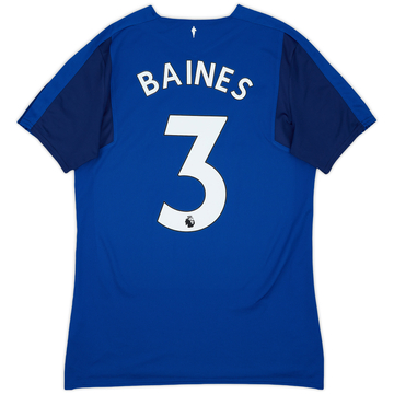 2017-18 Everton Home Shirt Baines #3 - 9/10 - (M)
