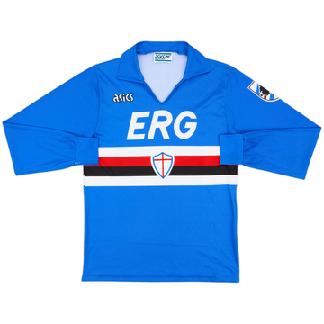 1989-90 Sampdoria Home L/S Shirt - 7/10 - (S)