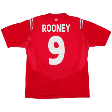 2004-06 England Away Shirt Rooney #9 - 6/10 - (L)