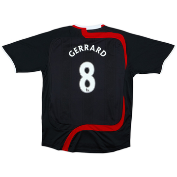 2007-08 Liverpool Third Shirt Gerrard #8 - 7/10 - (13-14 Years)