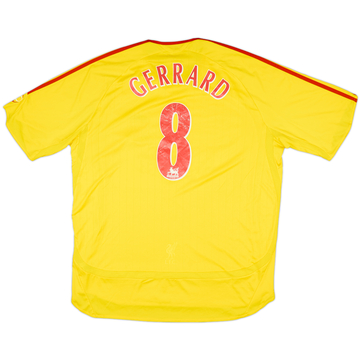 2006-07 Liverpool Away Shirt Gerrard #8 - 5/10 - (XL)