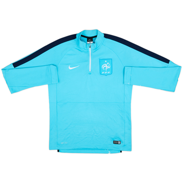 2015-16 France Nike 1/4 Zip Drill Top - 5/10 - (M)