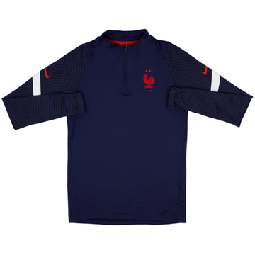 2020-22 France Nike 1/4 Zip Drill Top - 9/10 - (S)