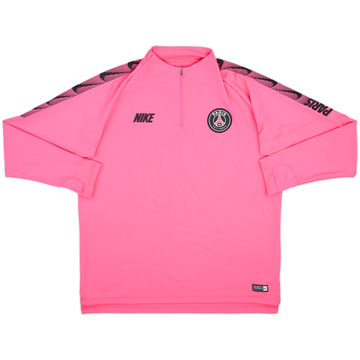 2018-19 Paris Saint-Germain Nike 1/4 Zip Drill Top - 8/10 - (XL)