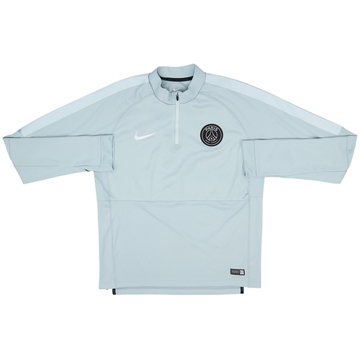 2014-15 Paris Saint-Germain Nike 1/4 Zip Drill Top - 8/10 - (L)