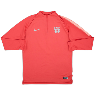 2018-19 Barcelona Nike 1/4 Training Top - 8/10 - 9/10 - (L)