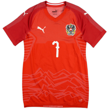 2018-19 Austria Match Issue Home Shirt #7