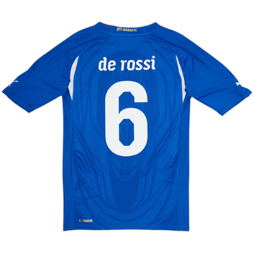 2010-12 Italy Authentic Home Shirt De Rossi #6 - 8/10 - (M)