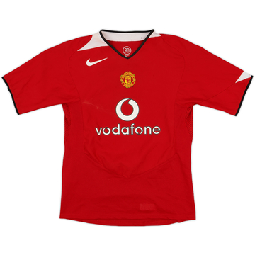 2004-06 Manchester United Home Shirt - 7/10 - (L.Boys)
