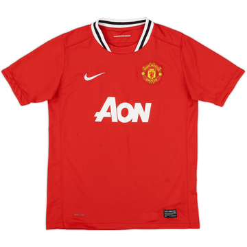 2011-12 Manchester United Home Shirt - 8/10 - (L.Boys)