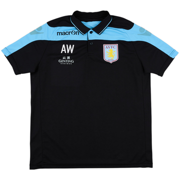 2012-13 Aston Villa Staff Issue Macron Polo Shirt AW - 4/10 - (M)