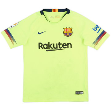 2018-19 Barcelona Away Shirt - 4/10 - (M.Boys)