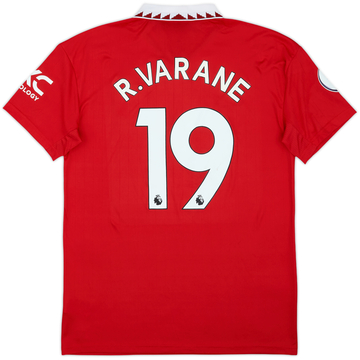 2022-23 Manchester United Home Shirt Varane #19 - 8/10 - (XL)