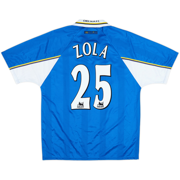 1997-99 Chelsea Home Shirt Zola #25 - 9/10 - (L)