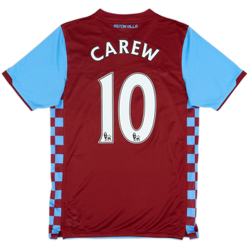 2010-11 Aston Villa Home Shirt Carew #10 - 8/10 - (M)