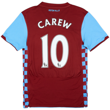 2010-11 Aston Villa Home Shirt Carew #10 - 6/10 - (S)