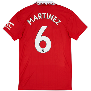 2022-23 Manchester United Home Shirt Martinez #6 - 10/10 - (S)