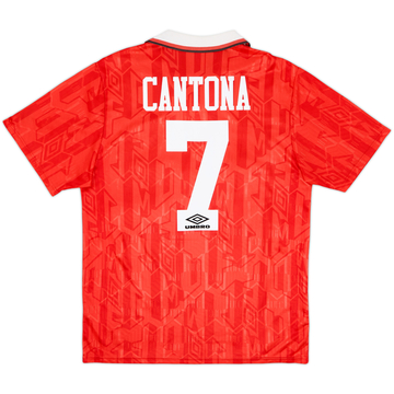 1992-94 Manchester United Home Shirt Cantona #7 - 5/10 - (L)