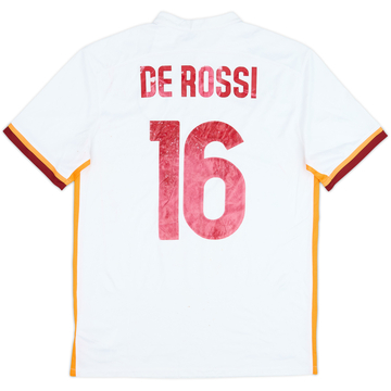 2015-16 Roma Away Shirt De Rossi #16 - 5/10 - (M)