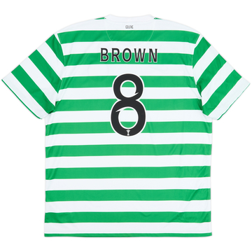 2012-13 Celtic '125th Anniversary' Home Shirt Brown #8 - 9/10 - (XL)