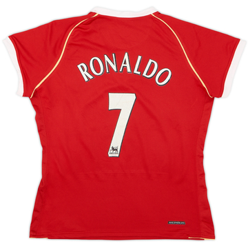 2006-07 Manchester United Home Shirt Ronaldo #7 - 7/10 - (Women's M)
