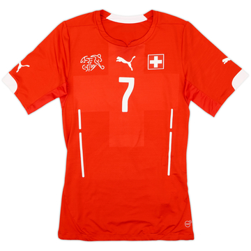 2014-15 Switzerland Youth Match Issue Home Shirt #7