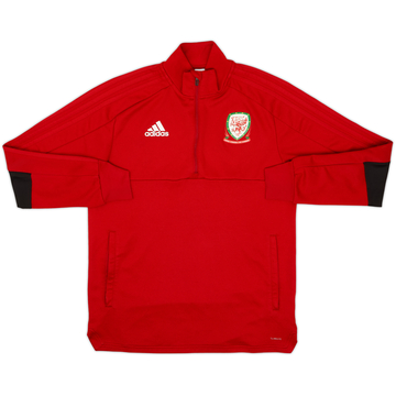 2017-18 Wales adidas 1/4 Zip Drill Top - 8/10 - (M)