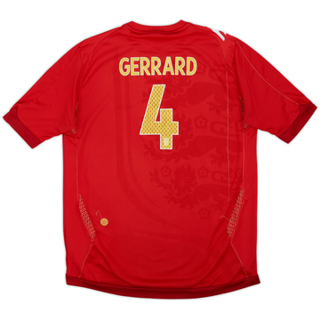 2006-08 England Away Shirt Gerrard #4 - 5/10 - (XL.Boys)