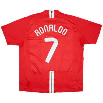 2007-09 Manchester United Home Shirt Ronaldo #7 - 6/10 - (XL)