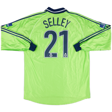 1999-00 Fulham Match Issue Away L/S Shirt Selley #21