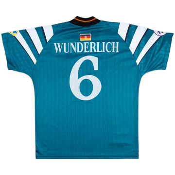 1997 Germany Womens Match Issue Euro 97 Away Shirt Wunderlich #6
