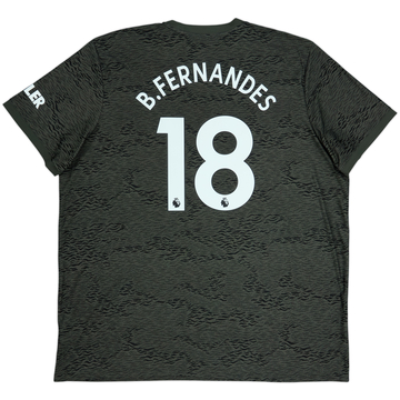 2020-21 Manchester United Away Shirt B.Fernandes #18 - 10/10 - (3XL)