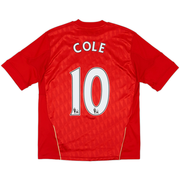 2010-12 Liverpool Home Shirt Cole #10 - 8/10 - (L.Boys)