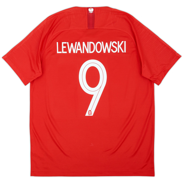 2018-19 Poland Away Shirt Lewandowski #9 - 9/10 - (L)
