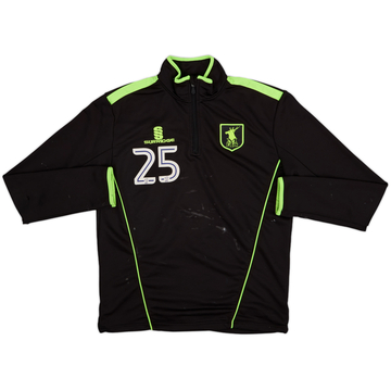 2018-19 Mansfield Town Surridge Player Issue 1/4 Zip Drill Top #25 - 5/10 - (L)
