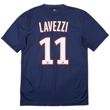 2012-13 Paris Saint-Germain Home Shirt Lavezzi #11 - 6/10 - (S)